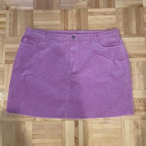 Purple mini skirt